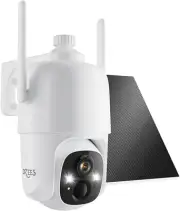 Solar Security Cameras Wireless Outdoor, 2K Battery Powered Security Camera, 360