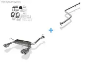 Stainless Duplex Racing System Honda Prelude 4 BB1/ 2/3' 92-96 Per 2x80mm Round