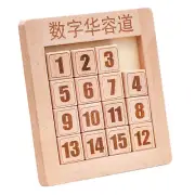 Wooden Toy Slide Puzzle Games Educational Toys Klotski Game Cube Puzzle Toy e