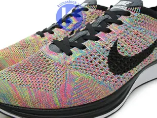 2016 限量販售 飛織 編織科技慢跑鞋 NIKE FLYKNIT RACER MULTICOLOR RAINBOW 彩虹 孔雀 前 ZOOM AIR 氣墊搭載 動態飛線 MCWIRE 輕量化 慢跑鞋 藤原浩 余文樂 TRAINER (526628-004) !