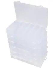 6 Pack 36 Grids Bead Organizer Tackle Box Organizers Plastic Organizer Box wi...