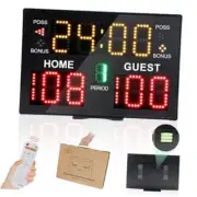Basketball Scoreboard with Timer Clock, Digital Scoreboard with Remote,