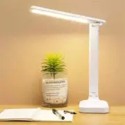 LED Desk Lamp with Touch Control for Reading No Flicker 3 Color Modes Foldable W