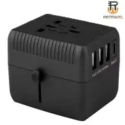 Universal international World Travel adapter Converter Plug Power 3 USB