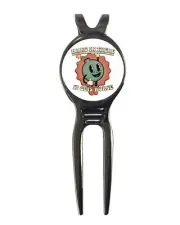 Hang In There It Gets Worse Funny Golf Ball Marker+ Gunmetal Divot Tool