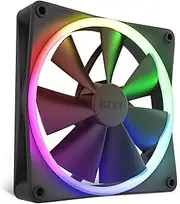 NZXT F140 RGB Fans - RF-R14SF-B1 - Advanced RGB Lighting Customization - Whisper Quiet Cooling - Single (RGB Fan & Controller Required & NOT Included) - 140mm Fan - Black
