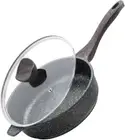 Kordisen Nonstick Deep Frying Pan with Lid, 10 Inch/26 cm Non Stick Skillet