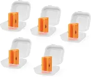 Pack of 5 Triangular Replacement Blades, Cutting Replacement Blades for Paper Cutters, Portable Replacement Blades for Paper Cutters with Protection, Replacement Cutter for Cutting Photos,