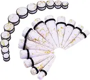 [Qmcandy] 00G-20mm Ear Stretching Kit 24-36PCS Big Gauge Taper Kit Large Acrylic Tunnel Plug Spiral Set