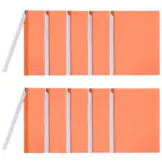 10 Pcs Report Covers with Swing Clip, Plastic Presentation Folders, Orange
