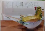 fifth avenue crystal Green Bird With Gold Flecks