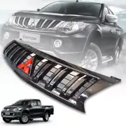 CARBON GRILLE GRILL RED LOGO MITSUBISHI TRITON L200 MQ BARBARIAN 2015-2018 (for: Mitsubishi)