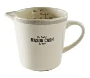 Mason Cash Baker Street STONEWARE 40 Oz/2 PINT Measuring JUG in Cream 6" NEW $55