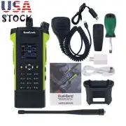 US stock APX-8000 VHF UHF Walkie Talkie Dual Band Radio w/Mic+Programming Cable