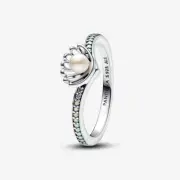 *BRAND NEW* Pandora Disney Princess Ariel Shell Cultured Pearl Ring 193654C01