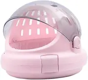 Generic Small Dog Carrier Pet Carrier Portable Transparent Space Capsule Cat Carrier Pet Travel Carrier for Hiking Travel Puppies, Pink