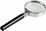 Handheld Magnifying Glass Ergonomic Design for Seniors Durable Glass Lens with Abs Plastic Handle for Reading Browsing Books Low