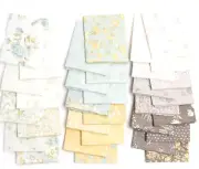 HONEYBLOOM 32 Fat Quarters 3 Sisters Moda QUILT Fabric Grand Floral aqua 44340AB