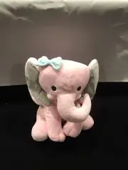 Bedtime Orginals Twinkle Toes Pink Elephant Plush - 10" Hazel Nursery Baby Room