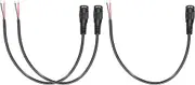 uxcell 3pcs DC Power Pigtails Cable, 3.5mm x 1.35mm Female Barrel Plug Connector to Bare Wire Open End 25cm for PC Laptop Toys Cellphone Electronic Devices