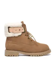 UGG Boots Women Martin Lace Up Australian Sheepskin Wool Fashion Nonslip EVERAU
