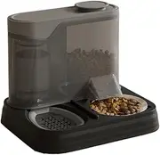 Automatic Dog Feeder, Puppy Food and Water Dispenser, Splash-Proof 2-in-1 Feeding Station, Large Capacity, Easy to Clean, for Travel, Multi-Pet Households, Vacation, Apartment