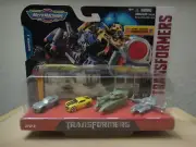 Transformers Micro Machines Series 1 Jazz, Bumble Bee, Megatron & Brawl.
