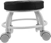SAFIGLE Small Round Stool Rolling Wheels Garage Chair for Mechanic Medical Use