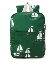 [Mini Rodini] Mini Rodini Sailing Boats canvas backpack One Size green