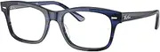 [Ray-Ban] Rx5383f Mr. Burbank Low Bridge Fit Rectangular Prescription Eyeglass Frames