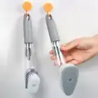 with Soap Dispenser Dishwashing Scrub Cleaner Brush Dish Scrubber Sponge
