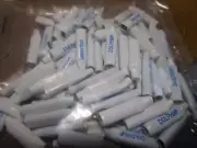 (100) 24-16 AWG White Plain Non-Filled Super B-Wire Butt Splice Funnel Connector
