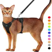 Cat Harness and Leash Set for Small to Large Cats Adjustable Cat Vest Harness wi