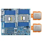 Gigabyte MZ73-LM1 (Rev. 2.0) SP5 Motherboard With 2x AMD EPYC Genoa 9684X CPU