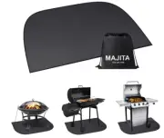 Majita Under BBQ Mat For All Grill/ Smoker Types - New - 48” x 30” Fireproof
