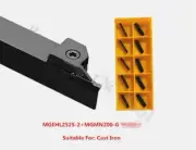 10P MGMN200-G BP1125 CNC Carbide insert +1P MGEHL2525-2 Grooving Tool Holder
