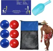 Beach Game - Beach Ball | Blow Up Football | America Game | Outdoor Games for Kids | Multi Player Toss Ball Hand Eye Coordination for Adults Teens Pool Camping