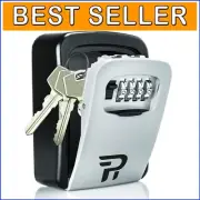 Durable Combination Lock Box for Spare Keys - 2-Pack Wall Mount Security