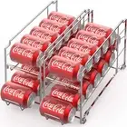 Simple Houseware Stackable Front Loading Beverage Can Dispenser Rack,