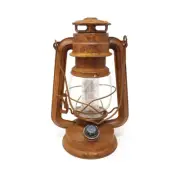 Rusty Battery Operated Lantern, 9-1/2-inch