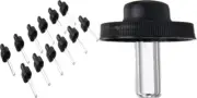 LorAnn Dropper, Small Threaded ( for 1 dram bottles) 12 piece Dram, Clear