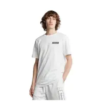 在飛比找ETMall東森購物網優惠-任-Timberland 男款白色厚磅Logo有機棉短袖T恤