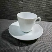 Richard Ginori Vecchio White Cup Saucer 1 Guest Demitas