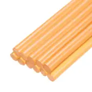 12pcs Mini Hot Glue Sticks for Glue Gun 0.27"x4" Transparent Orange