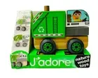 J'adore Stack Up Wooden Recycling Truck Toy Eco Safe Wood Vehicle Truck NEW