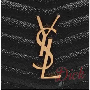 【歐洲outlet正品】YSL YVES SAINT LAURENT 側背鏈包 流蘇 縫紋 大LOGO  1/6