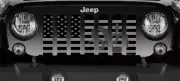Tactical American Flag Mamba Snake Grille Radiator Protectant For Jeep JK