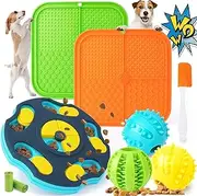 9 Pack All-Around Dog Puzzle Toy Set -Mentally Stimulating Dog Enrichment Toys for Small to Medium Smart Dogs, Includes Lick Mat with Suction Cups