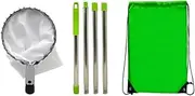 Fruit Picker with 4 Telescopic Pole Metal Fruit Picker Orchard Gardening Peach Picking Tools Garden Fruit Picking Tool Easy Install Easy to Use