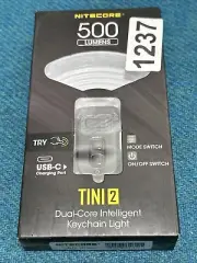 NiteCore TINI 2 500 Lumen Dual Core Intelegent Rechargable Keychain Flashlight